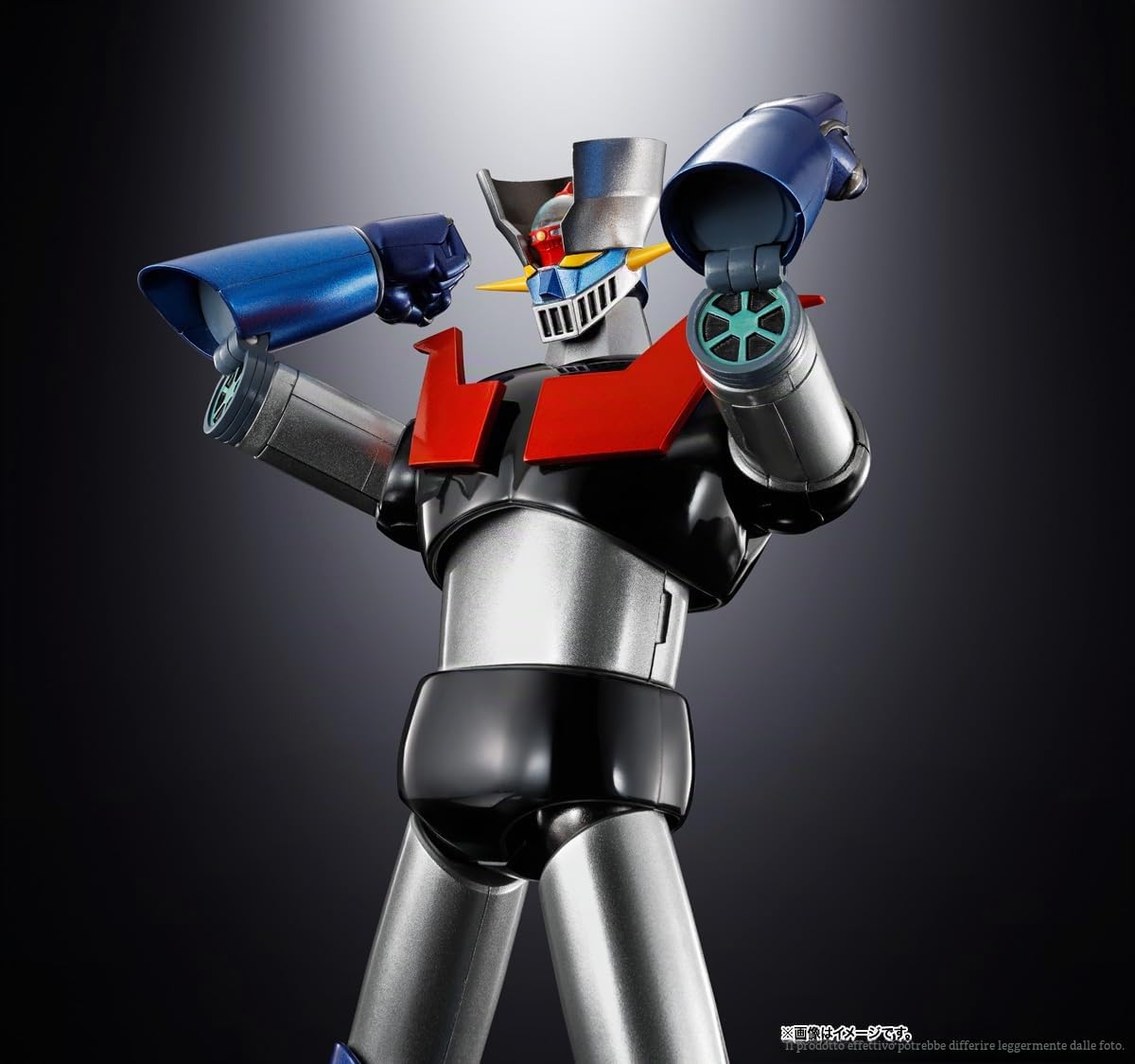 TAMASHII NATIONS Soul of Chogokin GX-117 Mazinger Z (tipo rinforzato) Shinka in pelle - KAKUMEI SHINKA - circa 6,5 pollici (165 mm), pressofuso e ABS, action figure dipinte