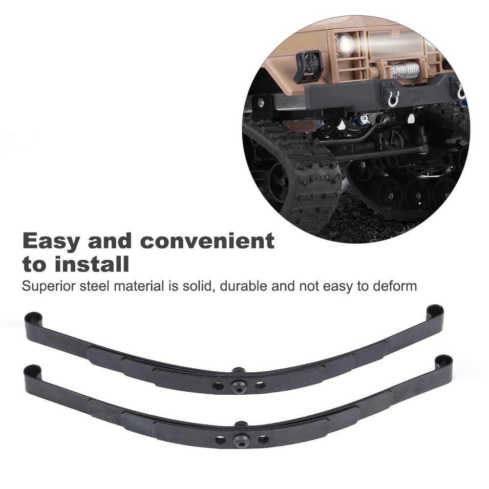 Jeu De Barres De Suspension à Ressort à Lames En Alliage D'aluminium, Pour Voiture WPL B4 24 1/16 RC, Kit De Mise à Niveau De Suspension De Type Lame Arrière (Noir