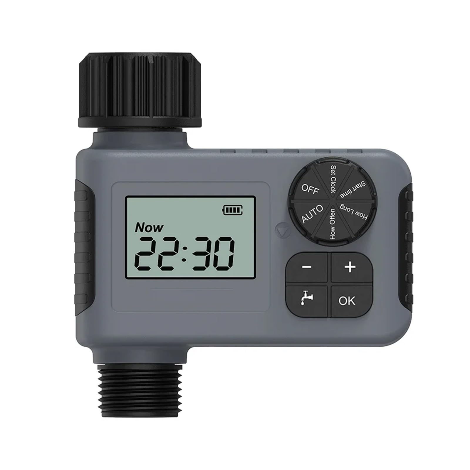 Temporizador de riego programable for jardín, Manguera Exterior, Grifo, Temporizador de Agua, de riego automático, Apto for riego Digital de césped.(US)