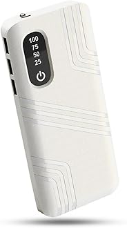20000mAh Power Bank – 3 USB Ports – Fast Charging | LED Display | Multi-Device Compatible – White (Portable Charger) (White)