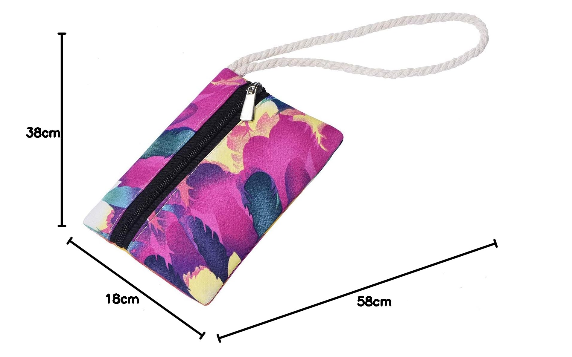 DonDon Bolsa de playa grande con cremallera 58 x 38 x 18 cm diseño marítimo shopper bolsa de hombro estilo de yate (yacht style)
