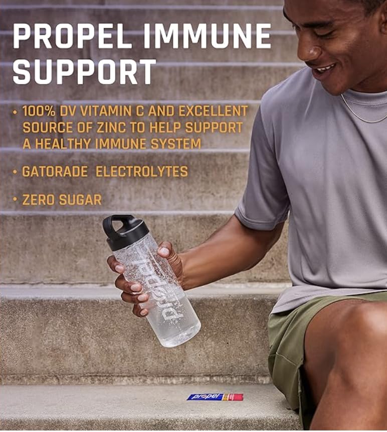 Propel Zero Sugar Electrolyte Powder Packets, 10 count pack of 4 (40 Count, Lemon)