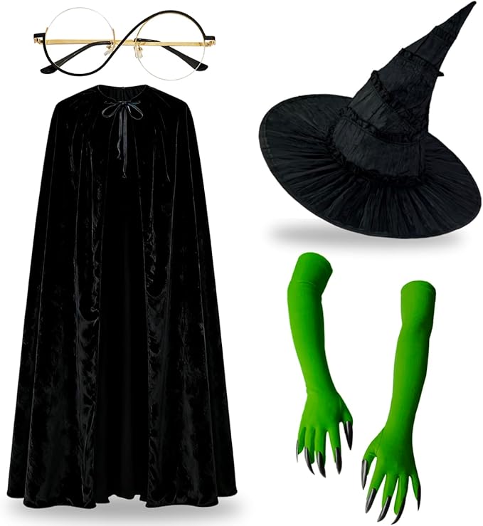Witch Hat & Cape Set