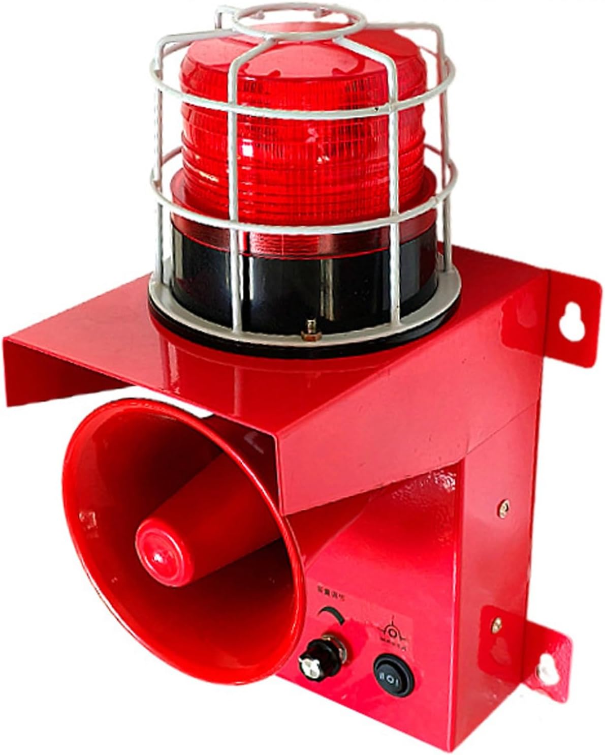 Industrial Sound Light Alarm 130DB Warning Lamp, IP65 Security Siren Horn Tower, for Factories, Terminals, Security Home Use with Plug