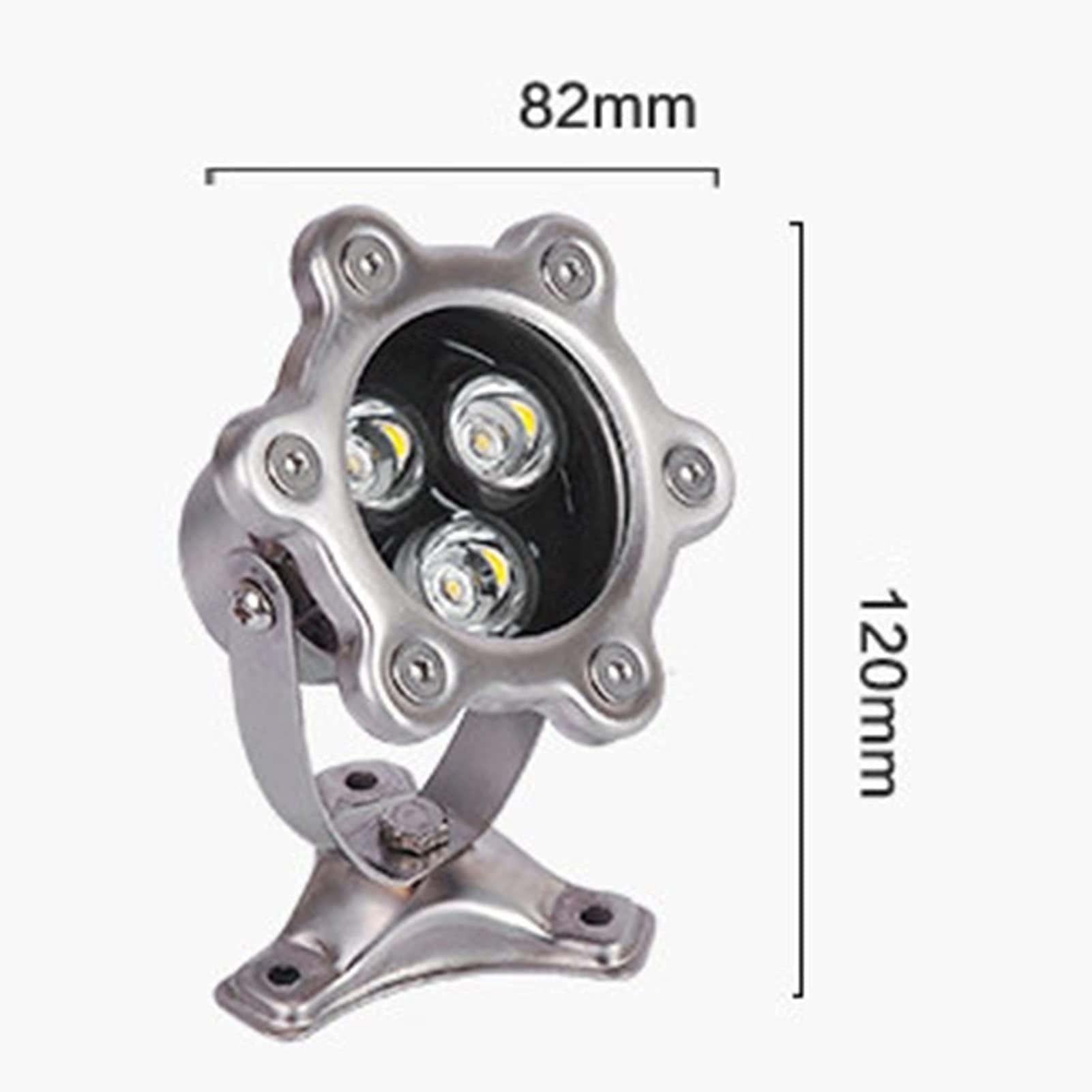 Unterwasser-Scheinwerfer, RGB-buntes Springbrunnenlicht, AC24V-Springbrunnen-Pool-Scheinwerfer, IP68 Wasserdichte Unterwasserlicht-Poolbeleuchtung, Licht Für Teich, Landschaftsbeleuchtung(Blue,24V(6W)
