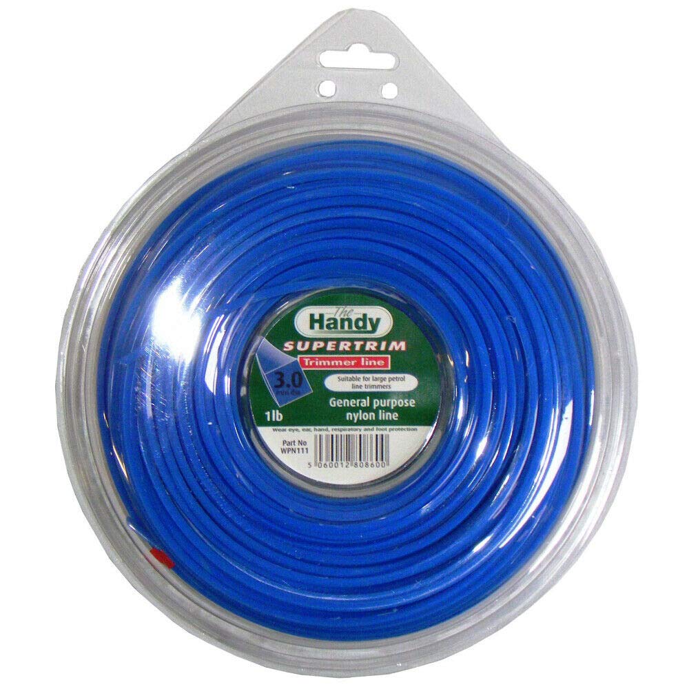 RocwooD Nylon Line Strimmer Cord 3mm x 1 LB Brushcutter Handy Supertrim Square Profile