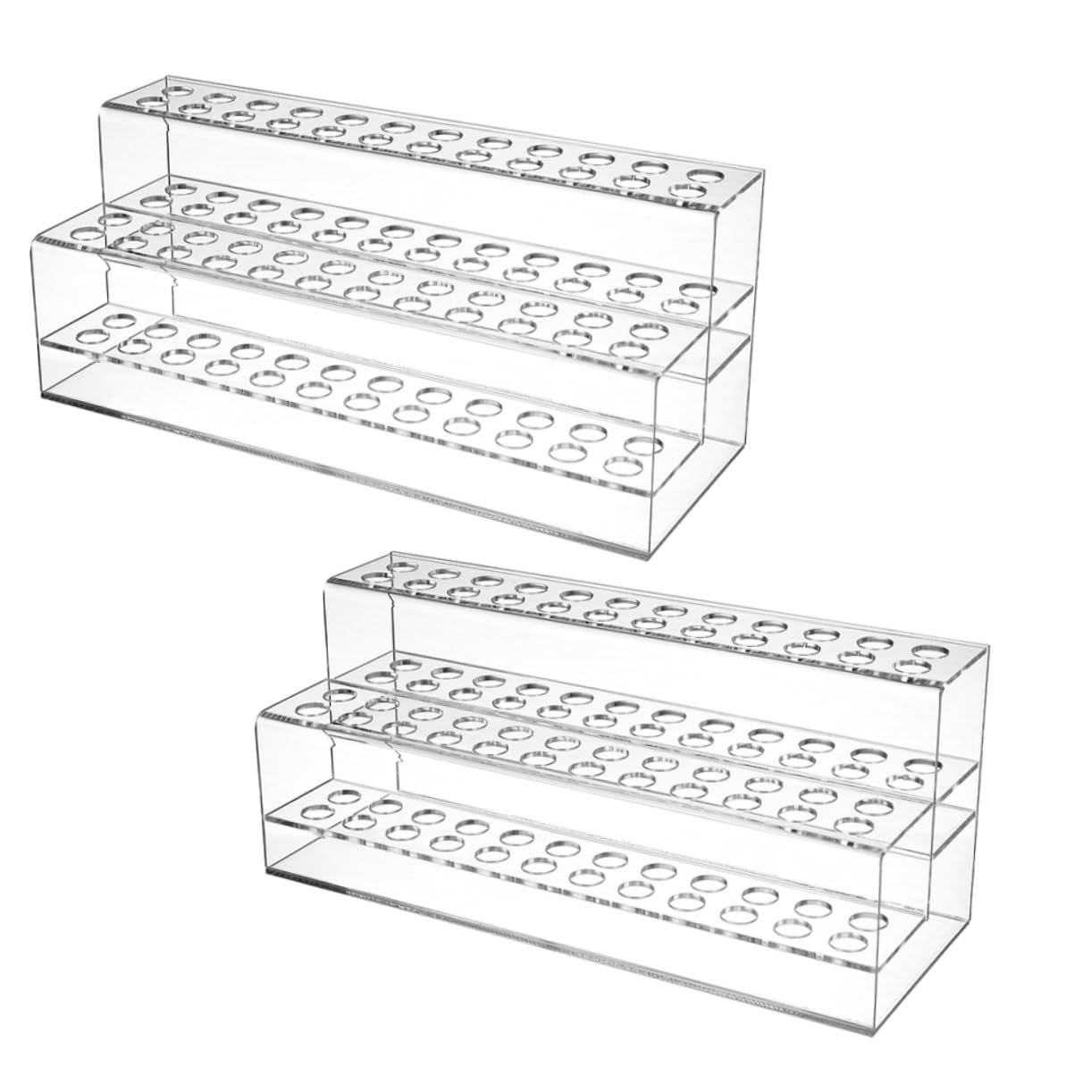 Uonlytech 2pezzi Portapenne Trasparente Da Portapenne Multiforo Organizer Da Scrivania Portamatite Espositore Per Penne e Penne Sfera Portaoggetti Per Sfera Supporto Di Plastica Per Riporre