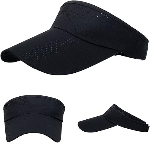Miniatura 2 de Visera para mujer, visera clásica de bobina sólida, visera de golf con visera de bobina para correr y tenis