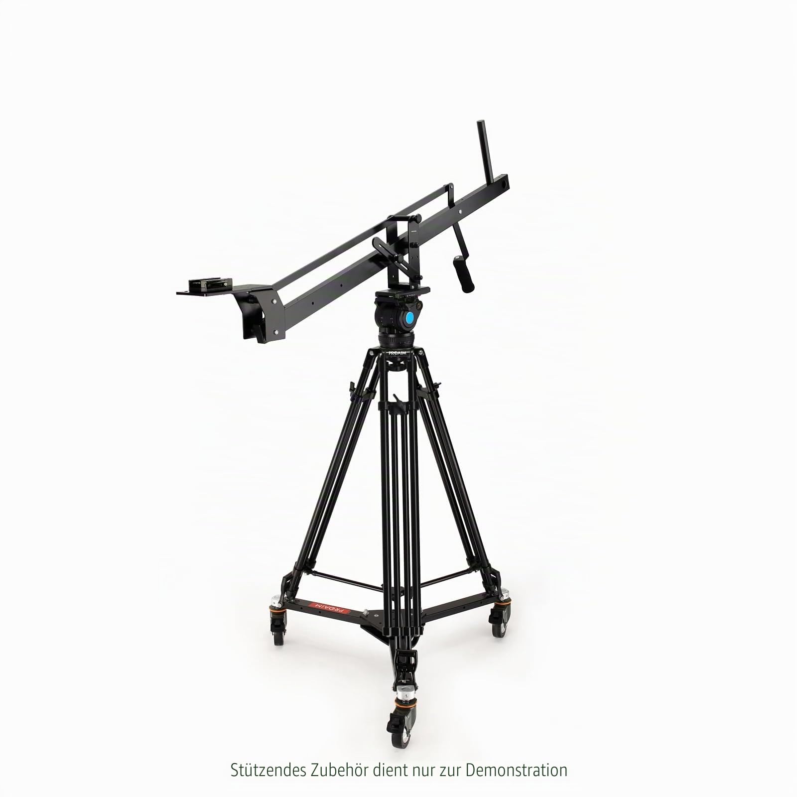 PROAIM Lineo Tragbarer Videokamera-Boden-Dolly - Robuster professioneller Studio-Dolly für Stative mit doppelten Spikes - Unterstützt eine Nutzlast von 500 kg / 1100 lb (P-PRT-D)