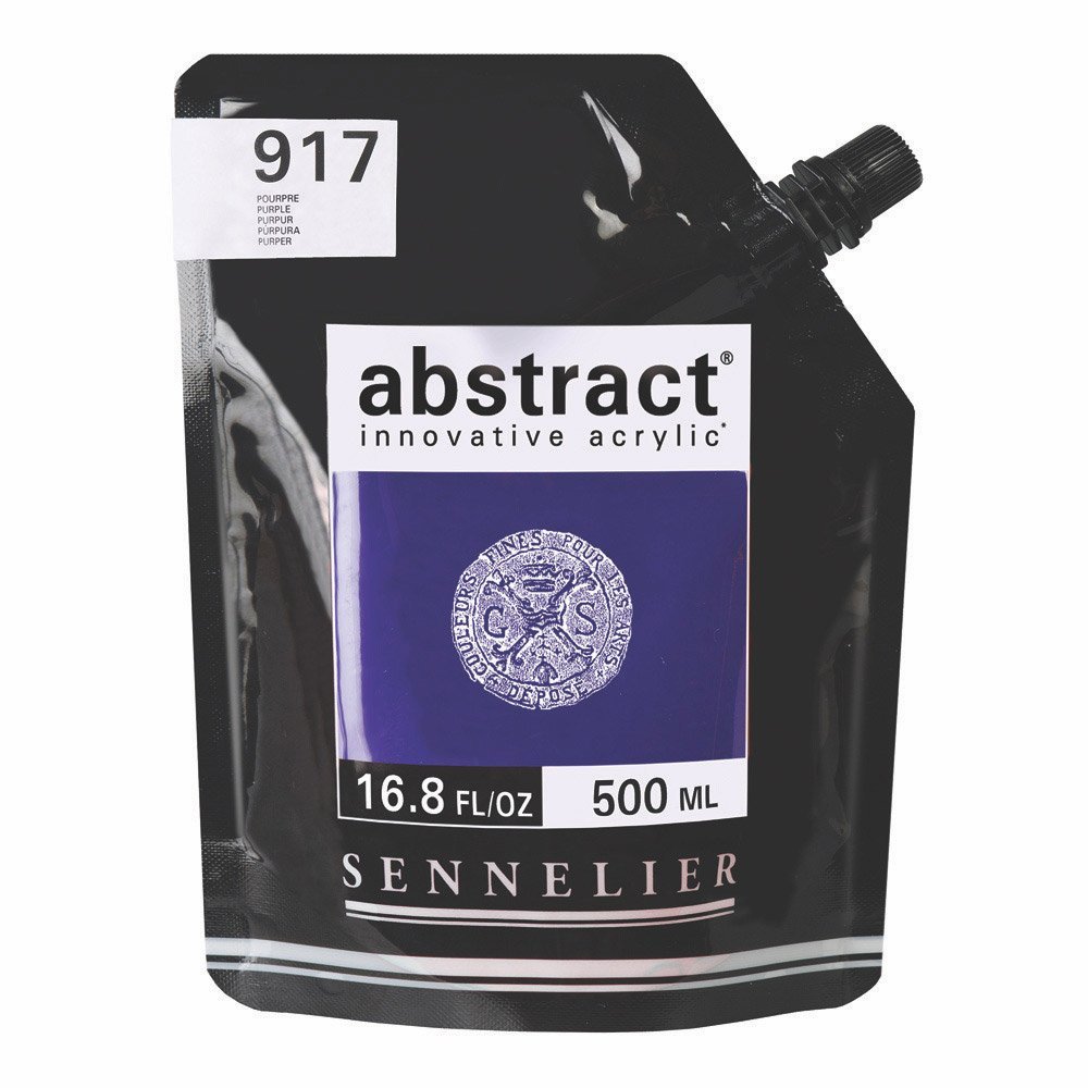 Sennelier Abstract Acrylic 500ml Pouch, Purple, (10-121521-917)