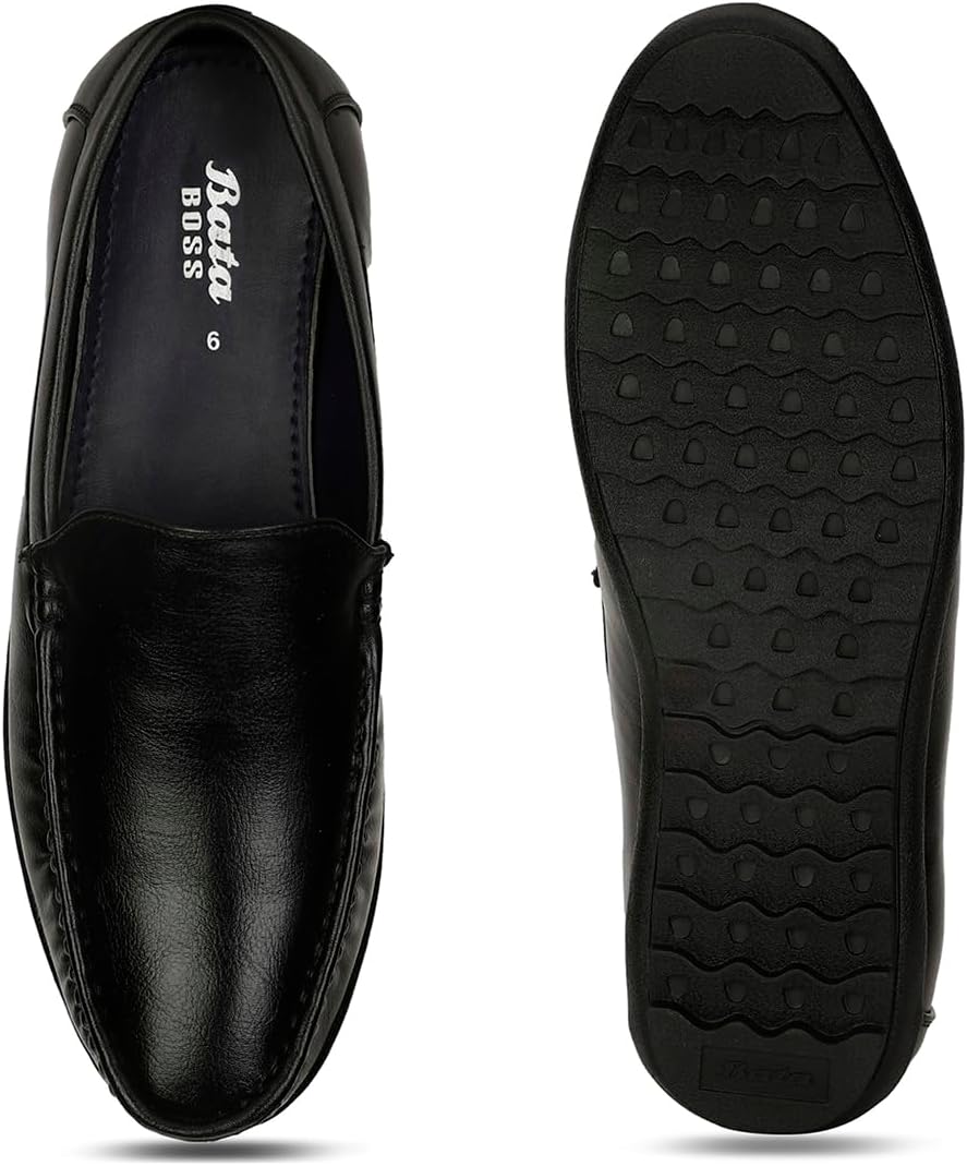 BATA Men's Slip-On Loafers Shoes, Formal & Casual Driving Slip on, Penny Loafers Dress Shoes for Men, Moccasins Slip On, Boat Shoes Style, Cushioned Insole for Casual, Office & Daily Wear - Image 4