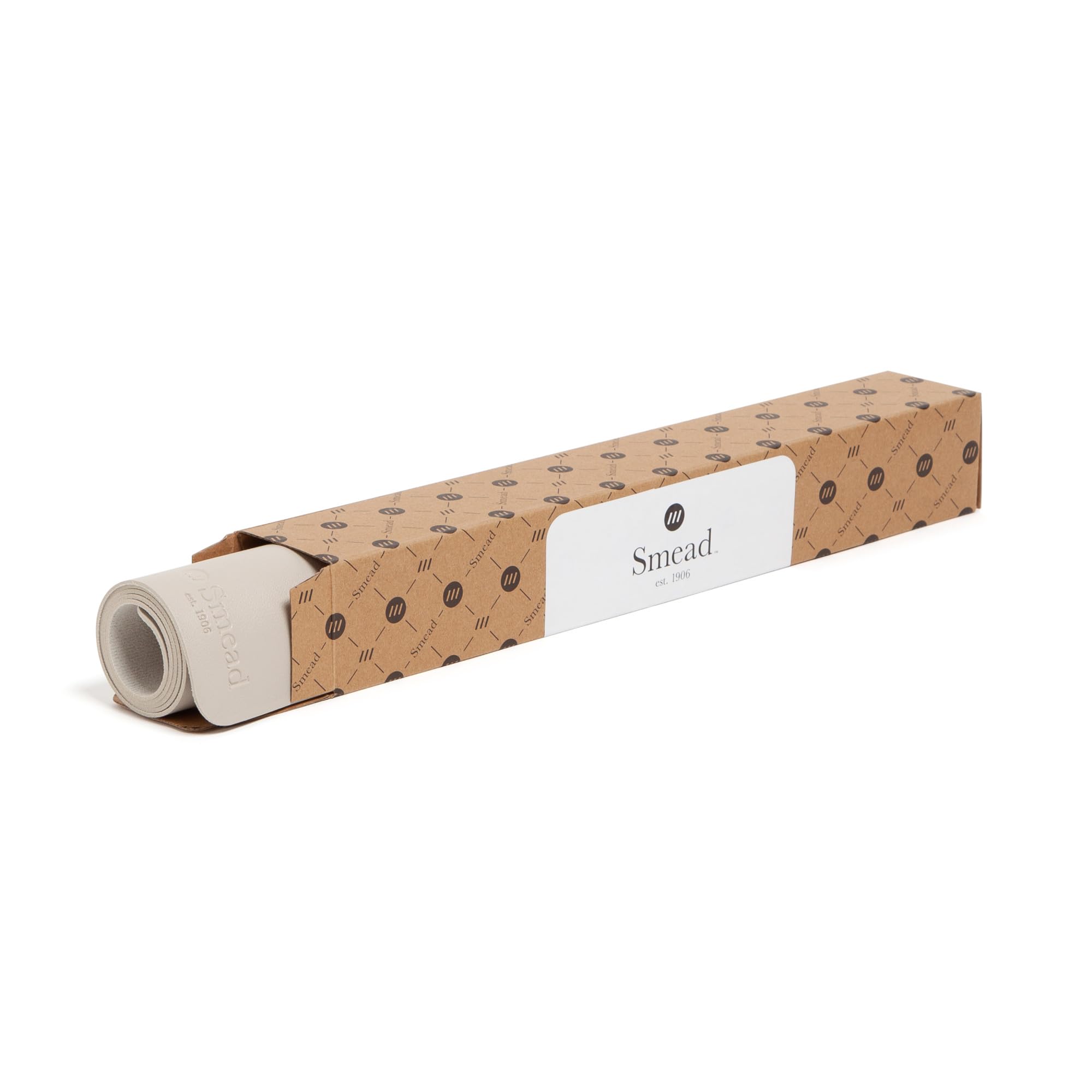 Smead Schreibtischunterlage, veganes Leder, Schreibtischunterlage mit rutschfester Unterseite aus Wildlederimitat, perfekter Schreibtisch-Organizer für Bürodekoration, 91,4 x 43,2 cm groß, Sandstein