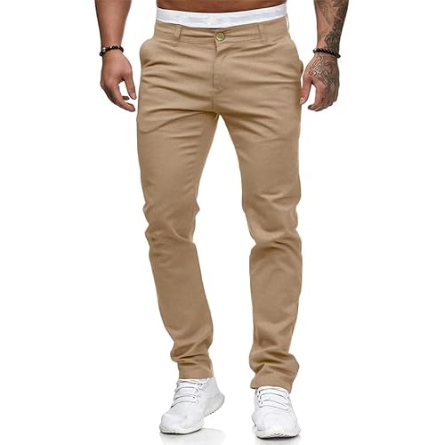 HUNGSON Men Skinny Slim Fit Casual Jeans Dyeing Stretch Straight Fashion Denim Pants