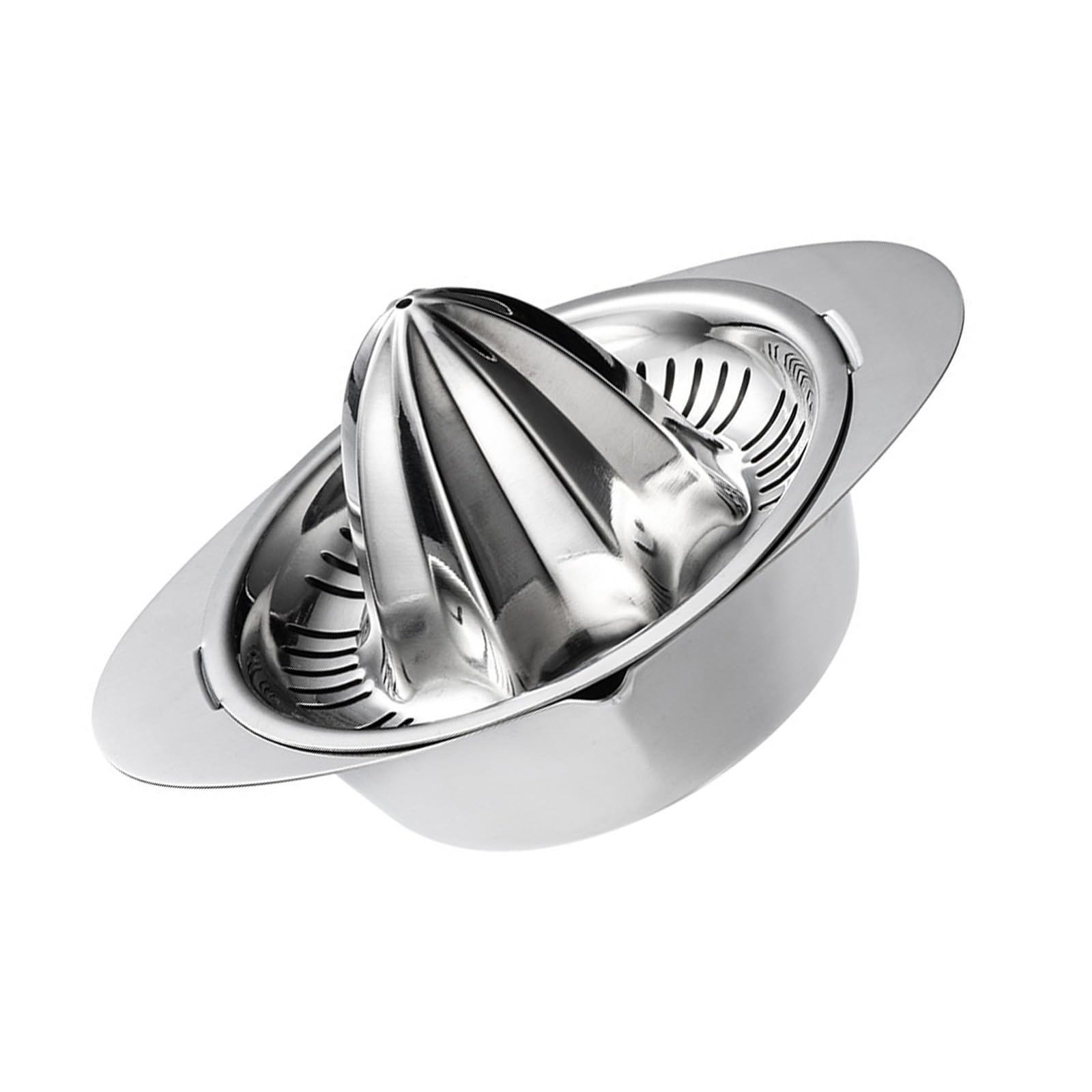 LUCKGONI Steel Manual Citrus Juicer with Strainer Bowl Efficient Lemon Juices Tool Ergonomic Handle Home Kitchens Use