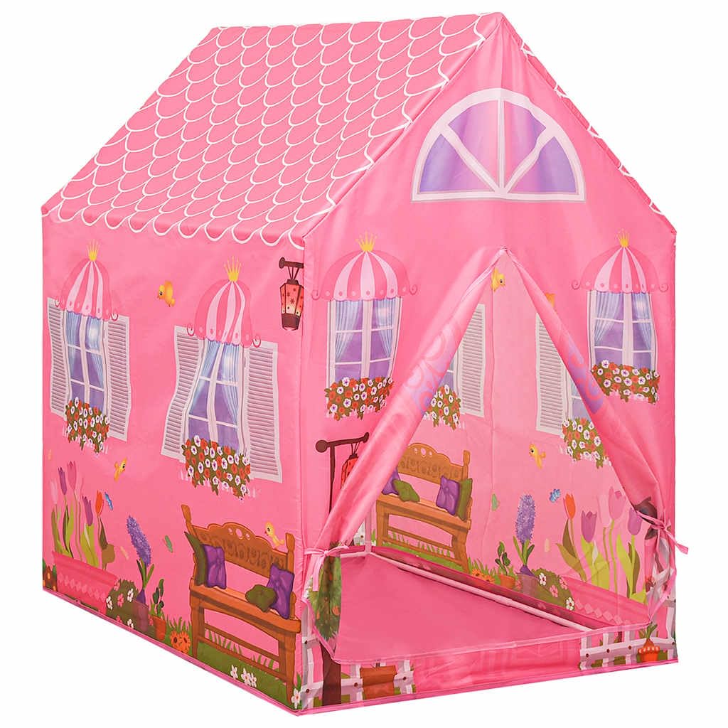 Mangloder Kinder-Spielzelt mit 250 Bällen Rosa 69x94x104 cm, langlebiges Polyester, ideal für drinnen und draußen, großes Spielhaus für Kinderzimmer, Garten, Geburtstag, Camping und Rollenspiele