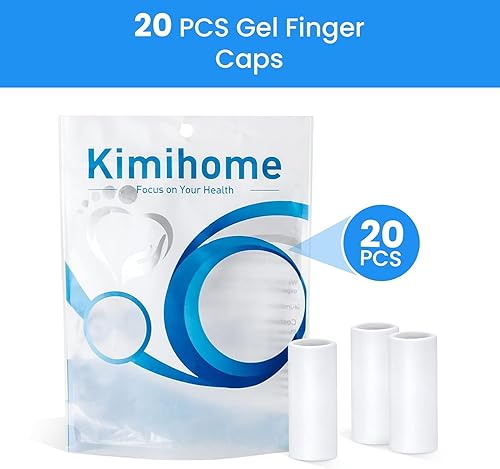 Miniatura 7 de Kimihome 20 protectores de gel para dedos, almohadillas de silicona para dedos y protección, proporcionan alivio para grietas de dedos, callos,