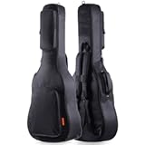 GLEAM Guitar Bag - Improved 0&period;5 inch Sponge Padding Guitar Case Gig Bag Fit 41 Inch Acoustic Guitar Waterproof