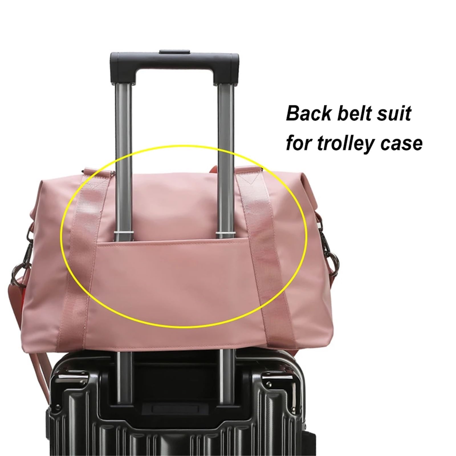 borsa da palestra Borsa da palestra pieghevole fitness impermeabile a tracolla a sportiva allenamento for borsa viaggio all'aperto(L pink)
