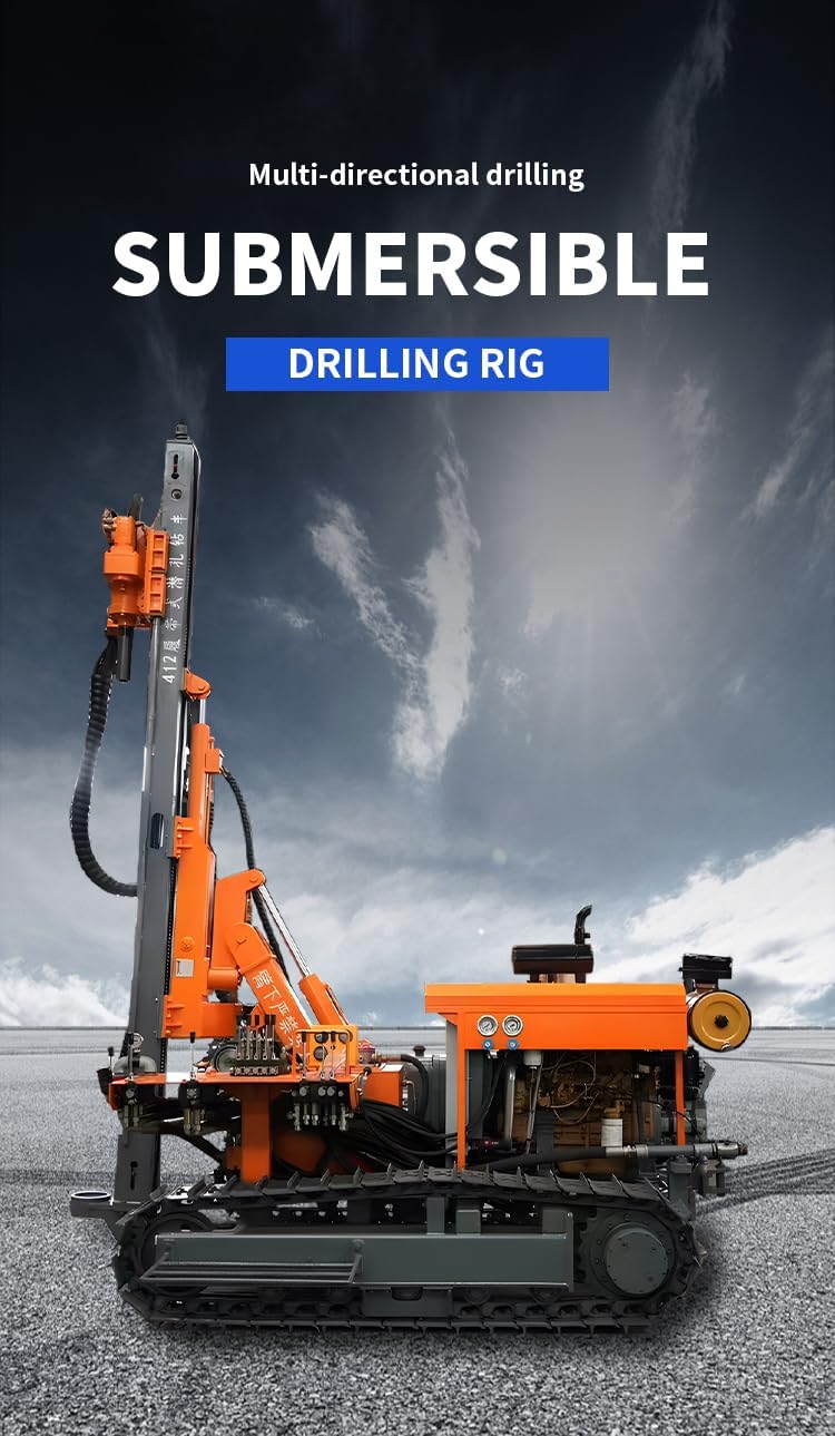 All Terrain Down-The-Hole Drilling Rig Reliable Pneumatic Borehole Equipment for Remote Mountain Areas, Hard Rock Drilling and Rural Infrastructure Construction