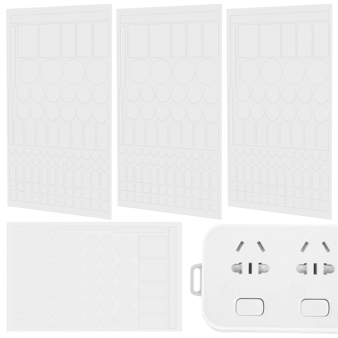 UKCOCO Adesivi che bloccano la luce LED: filtri LED dimmerabili dal 50% all'80%. Adesivi Bloccanti Luce Per Luce Led 4 Fogli(Pre-Tagliato)