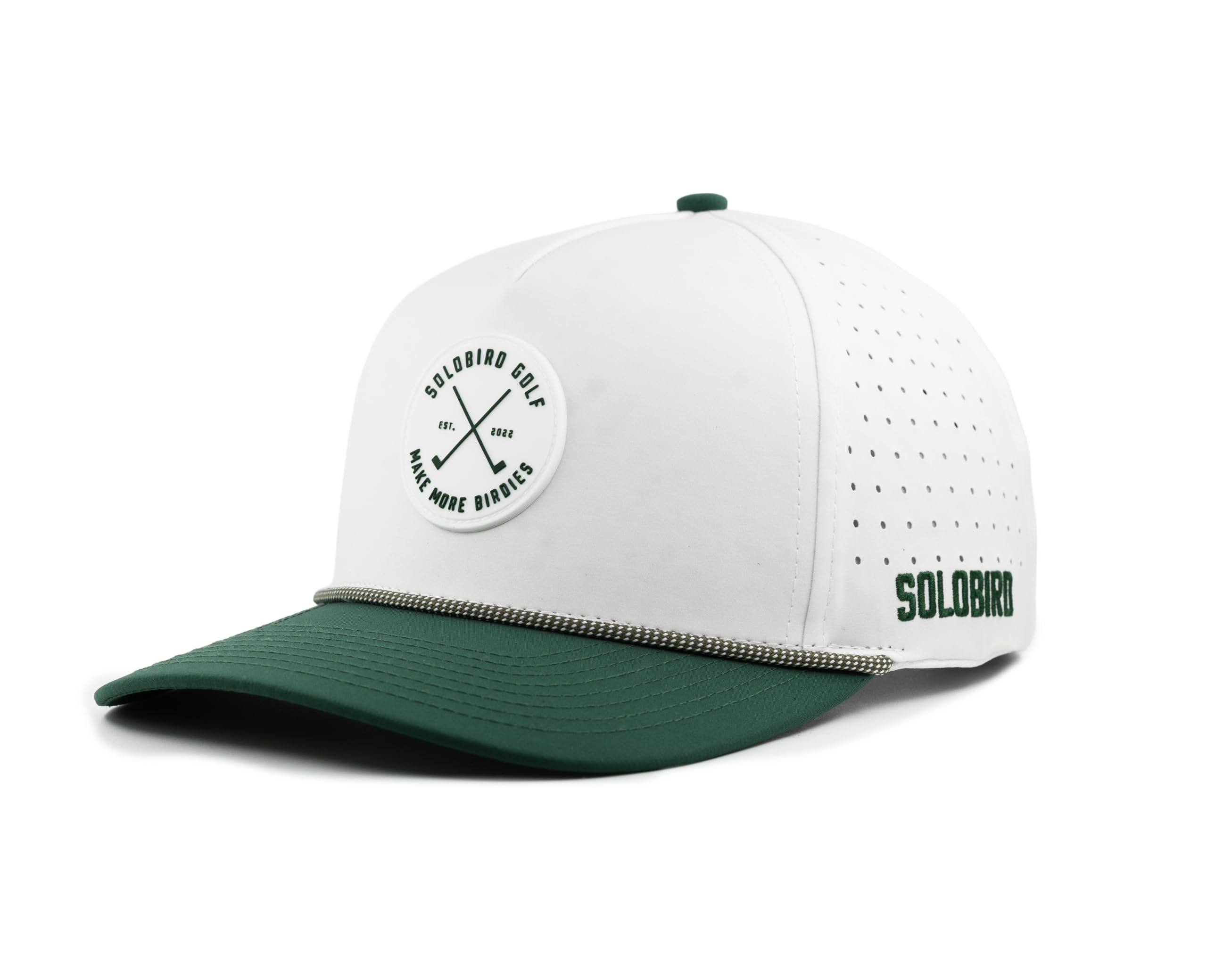 Golf Hat for Men - Golf Snapback - Fun Hat for Golfing - Rope Golf Hat for Men and Women - Make More Birdies