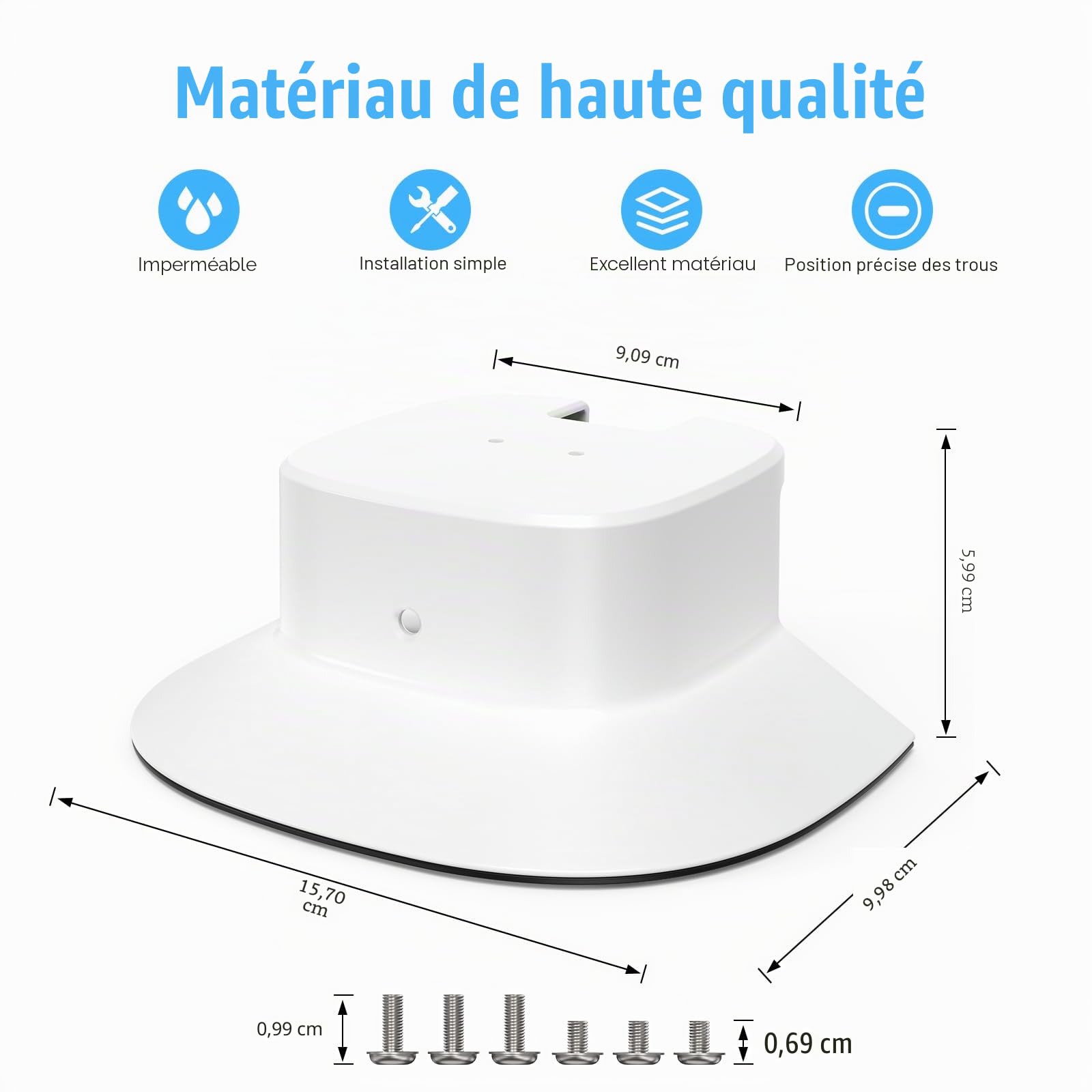Support de caméra eufy Security SoloCam S340 - Caméra de sécurité étui - Résistant aux intempéries - Pour installation en extérieur - Compatible avec eufy Security SoloCam S340