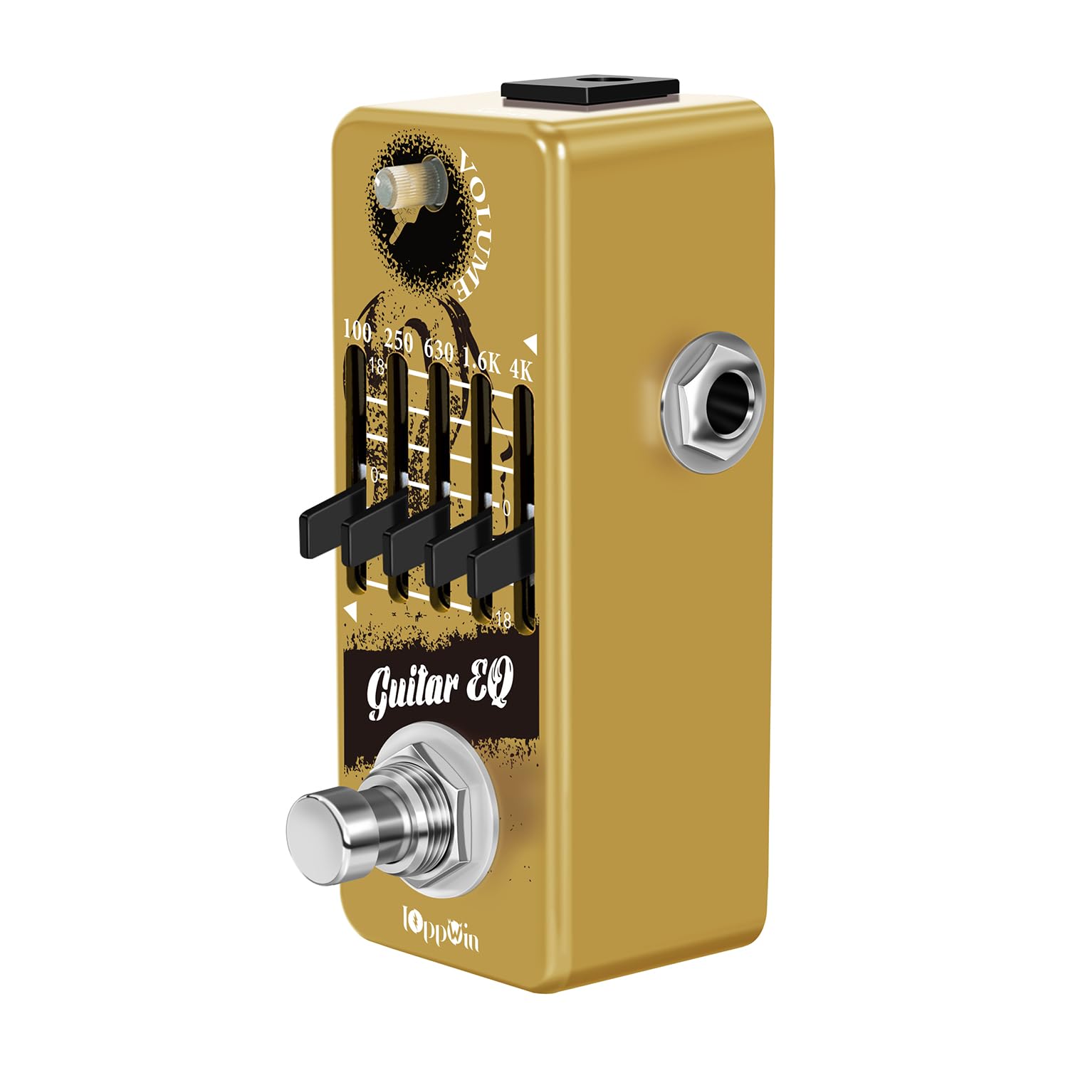 Pedali per chitarra, pedale equalizzatore grafico a 5 bande con controllo del livello principale, True Bypass e guscio in metallo