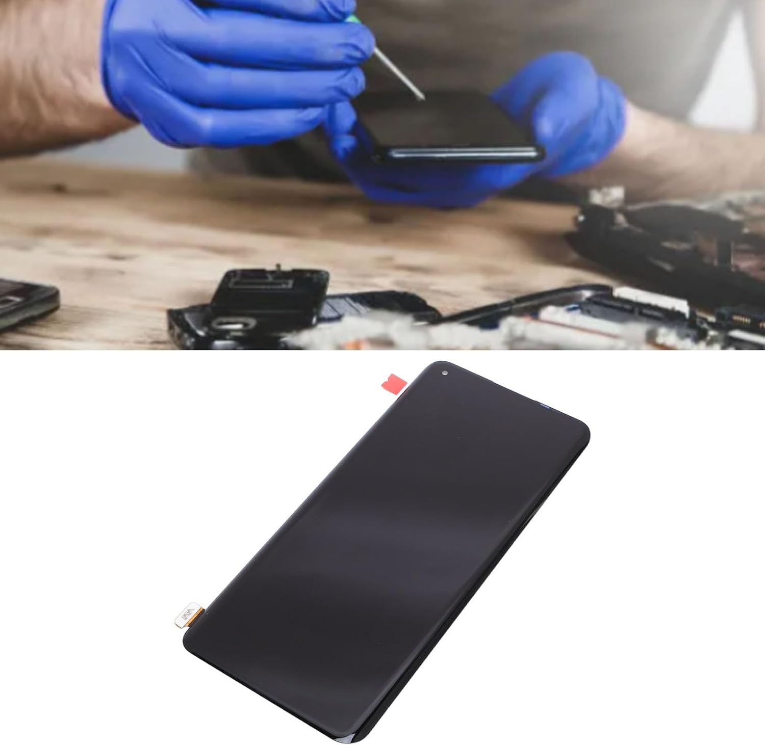 6.7 Inch Phone Screen Replacement, Display Touch Screen Digitizer Assembly with Repair Tools, for Fixing Unresponsive Touch Display Errors Cracks