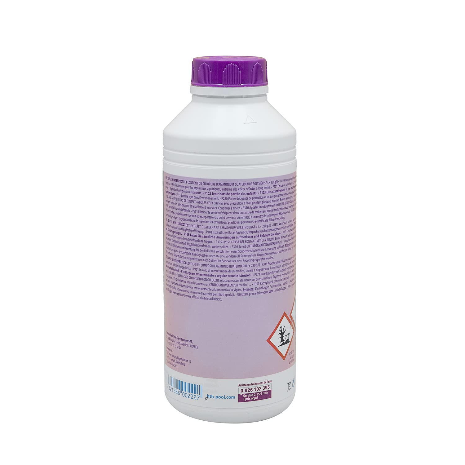 HTH Super WINTERPROTECT Liquide - 1L | Hivernage - Ultra Concentré - Non moussant + 10 Tests HPS OFFERTS 6 en 1