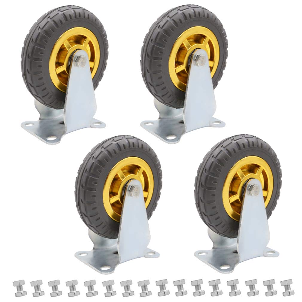 GBRJUYF Heavy Duty Lockable Swivel Casters with Brake - Industrial Wheels for Furniture, Workbench & Equipment - High Load Capacity, Smooth Mobility & Durability