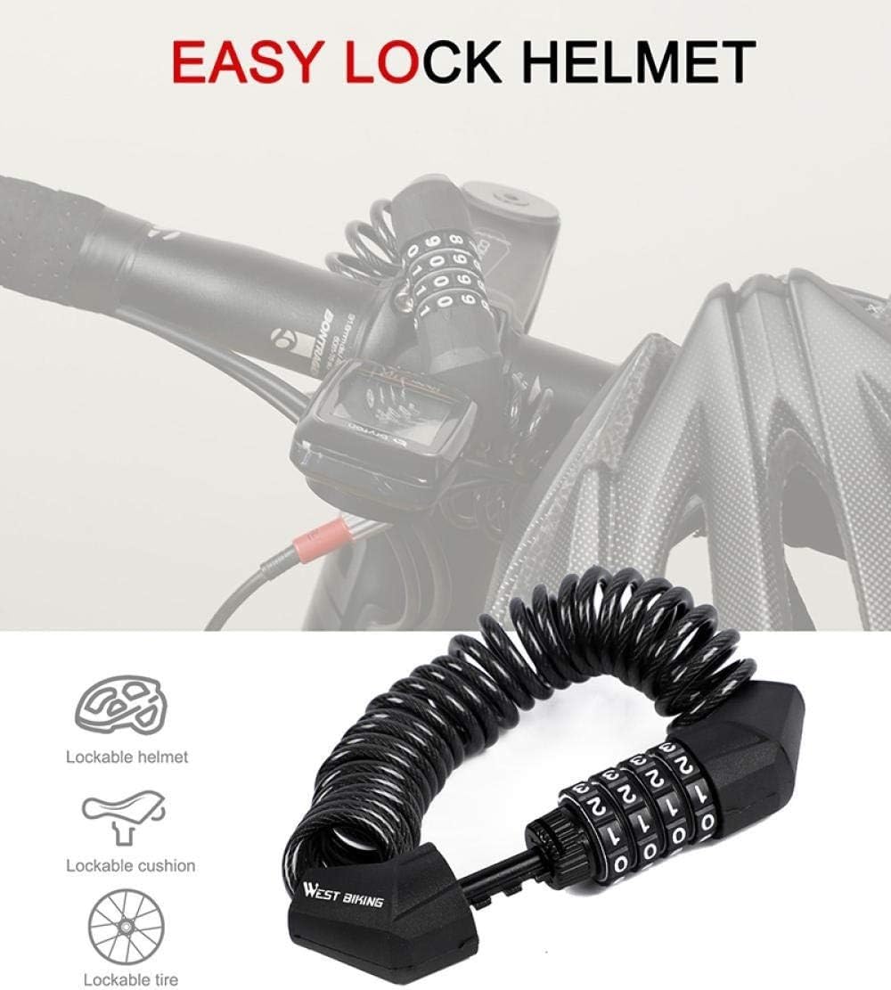 Chiusure di bicicletta, catene. Lucchetto antifurto for mini borsa for casco con password for moto, scooter, bicicletta, lucchetto for cavo, lucchetto for bicicletta