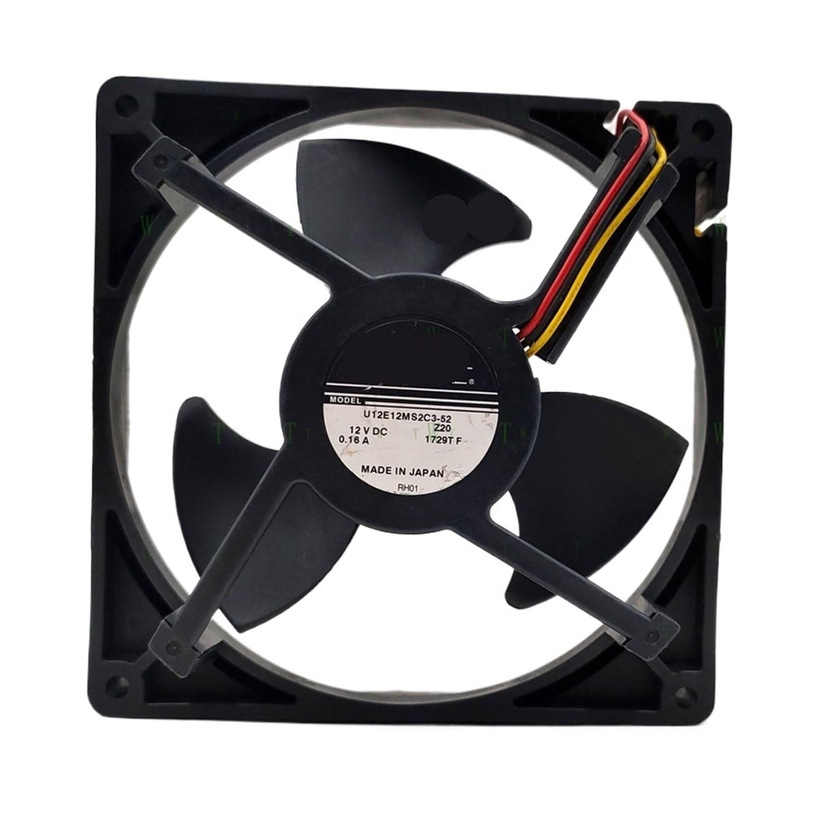 YMUGUEGH U12E12MS2C3-52 12V 0.16A 12539 12.5CM Cooling Fan
