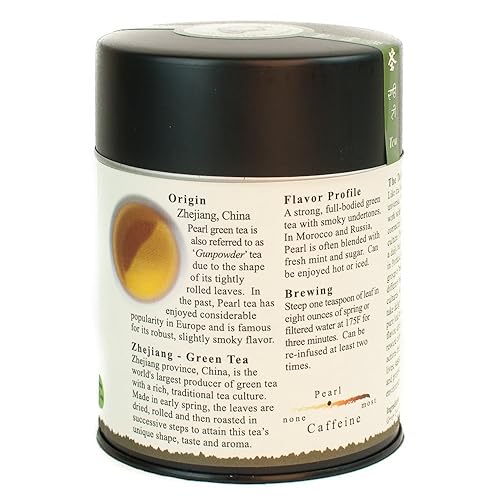 Miniatura 6 de The Tao of Tea Paquete de té orgánico de hojas sueltas de jengibre y verde perla de hibisco (4 oz)