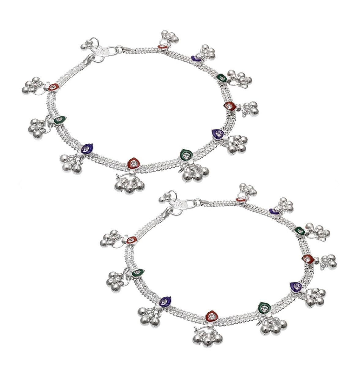 SMARNN Silver Plated Anklets Payal for Kids Children Baby Girls (0-4 years), 6 inches (B07X647FDZ) Amazon Price History, Amazon Price Tracker