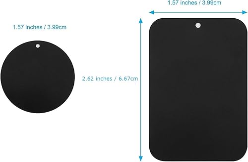 Miniatura 5 de Great 1 Placas universales de metal con adhesivo 3M para todos los soportes magnéticos de automóvil, teléfono celular, soporte para tableta, soporte