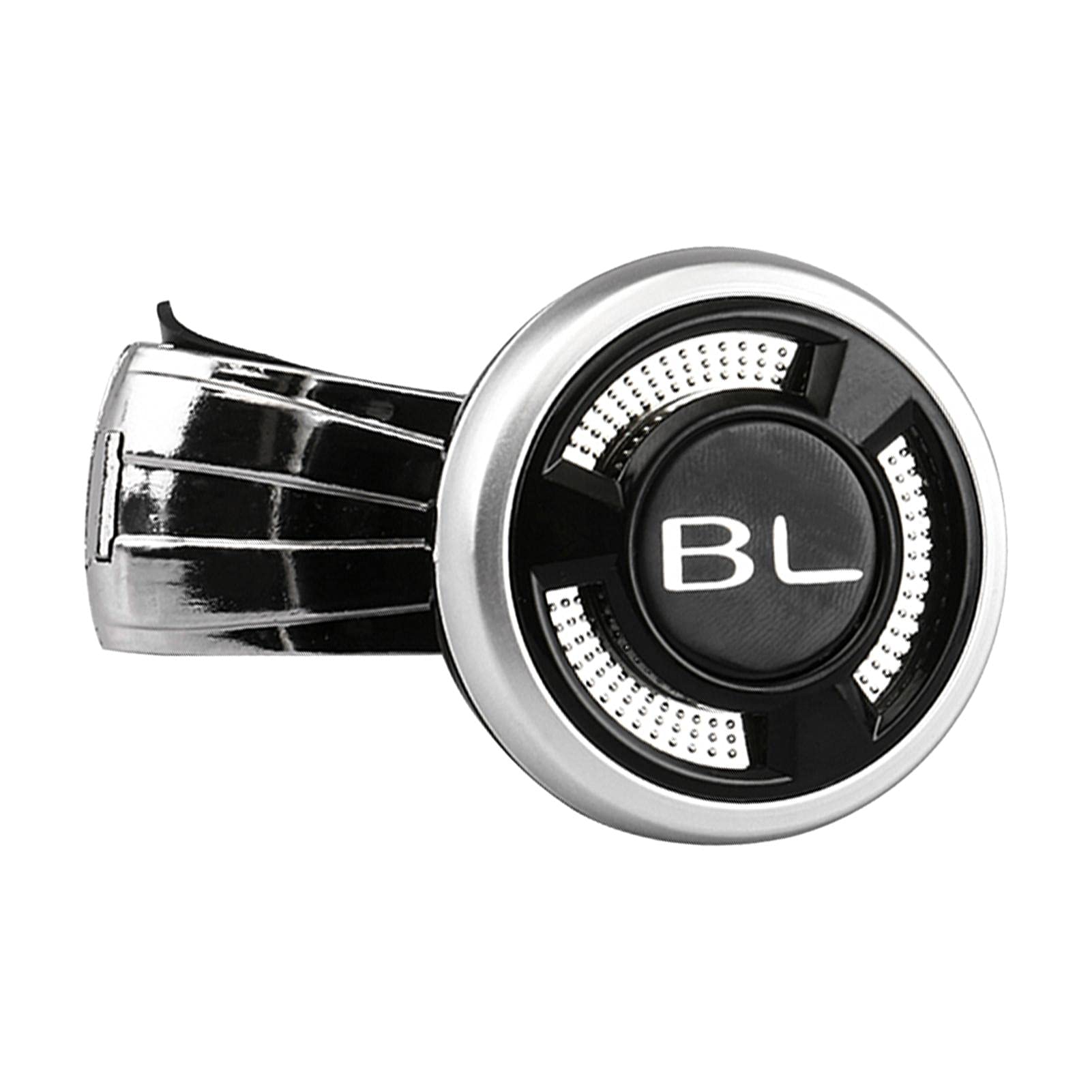 Lenkrad-Drehknopf,Universal-Automobil-Lenkrad-Selbstmordknopf,Einfaches Wenden Und Drehen Für Autos,Rasenmäher,Traktoren Und Boote(Silbrig)