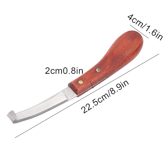 Foto 3 de 7 de Cuchillo para Cortar Pezuñas, Cuchillo Práctico Y Afilado para Pezuñas de Caballo para Herradores