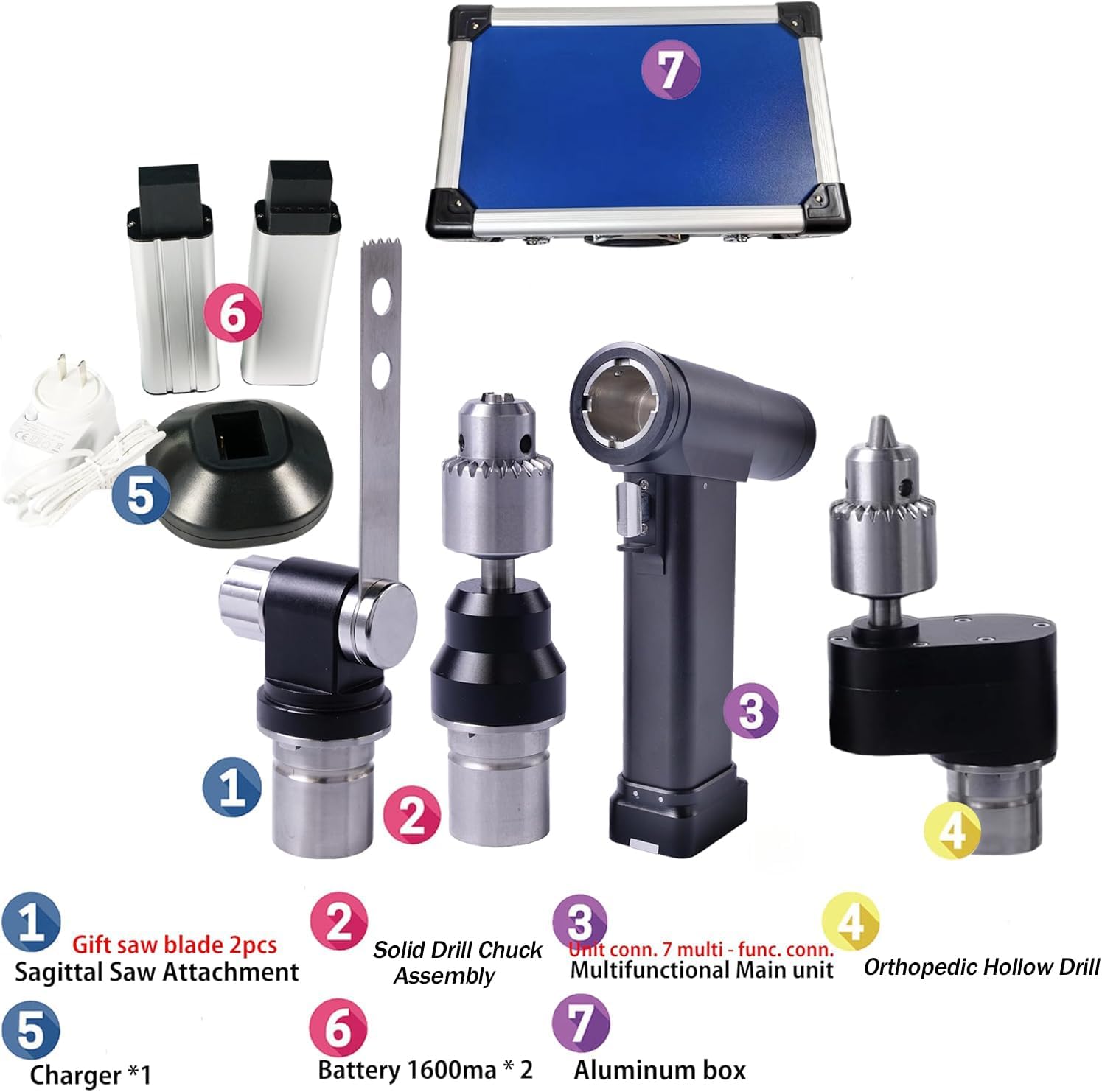 Multifunctional Veterinary Orthopedic Electric Drill Bone Saw Power Tools with 3 Drill Bit Kits