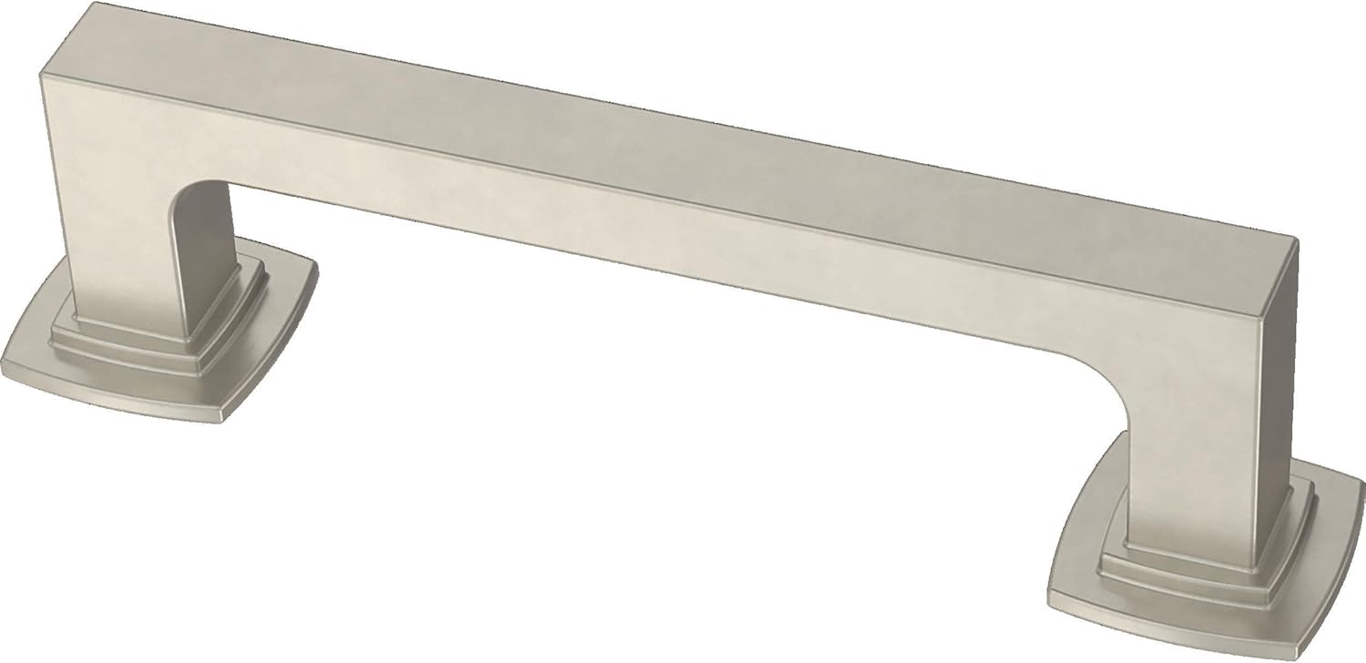 Franklin Brass Parow Cabinet Pull, Satin Nickel, 3-3/4 in (96mm) Drawer Handle, 10 Pack, P41770K-SN-B1