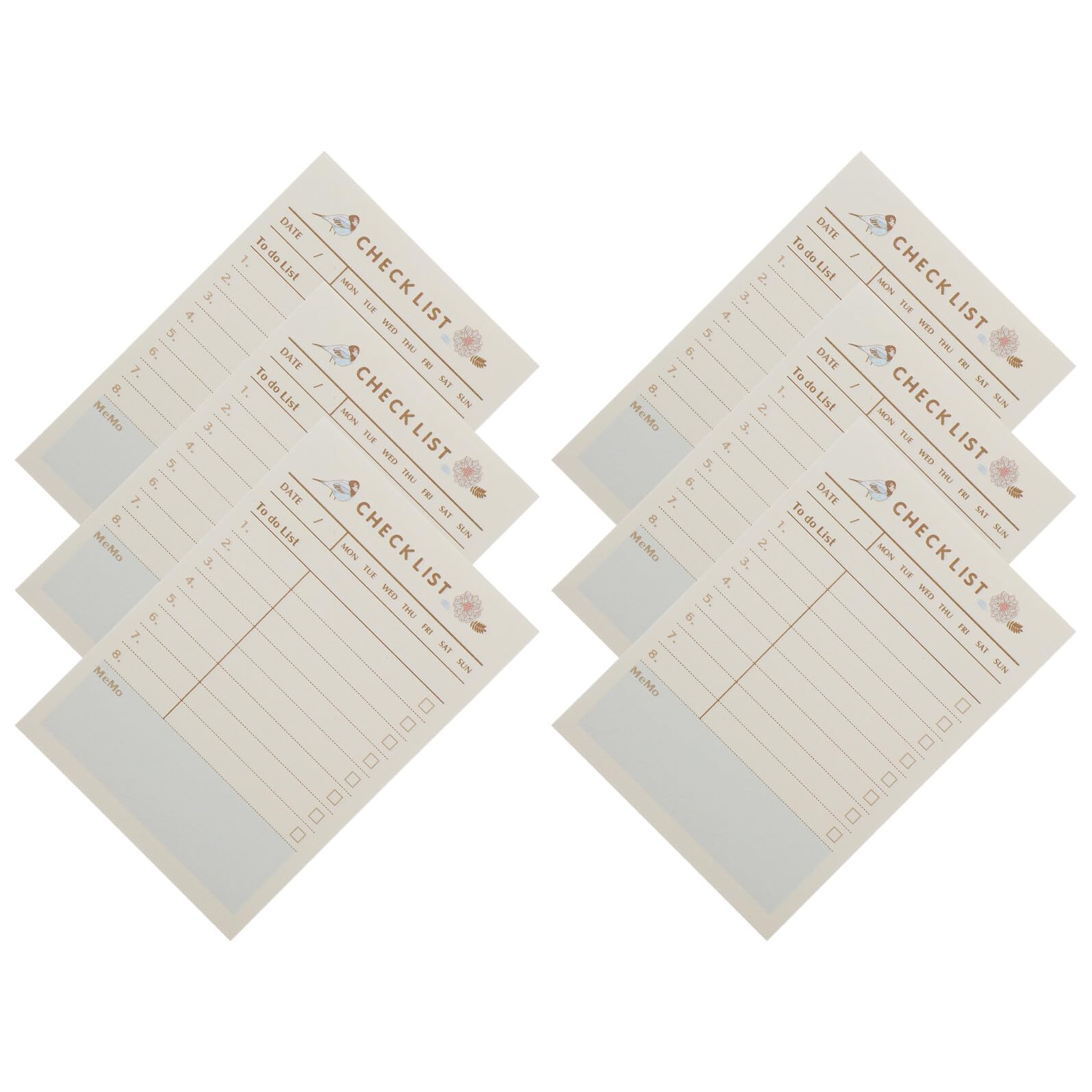 5 Pièces Bloc-notes Adhésifs Petit Format Mémo Autocollant Portable pour To-do List et Rappels Quotidiens Carnet Écriture Pratique pour Bureau et Étudiants