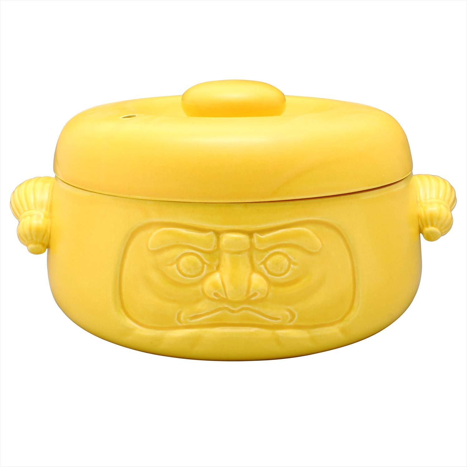 カクニ かじゅあるらいふ 男前 土鍋 黄 イエロー Amazon｜常滑焼 男前だるま 土鍋 8号 黄 K131009｜土鍋