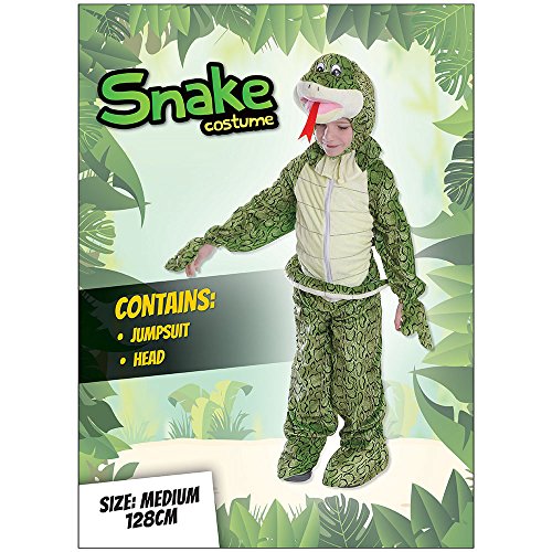 Bristol Novelty CC080 Disfraz de Serpiente Unisex-Niño, Multi, Mediano
