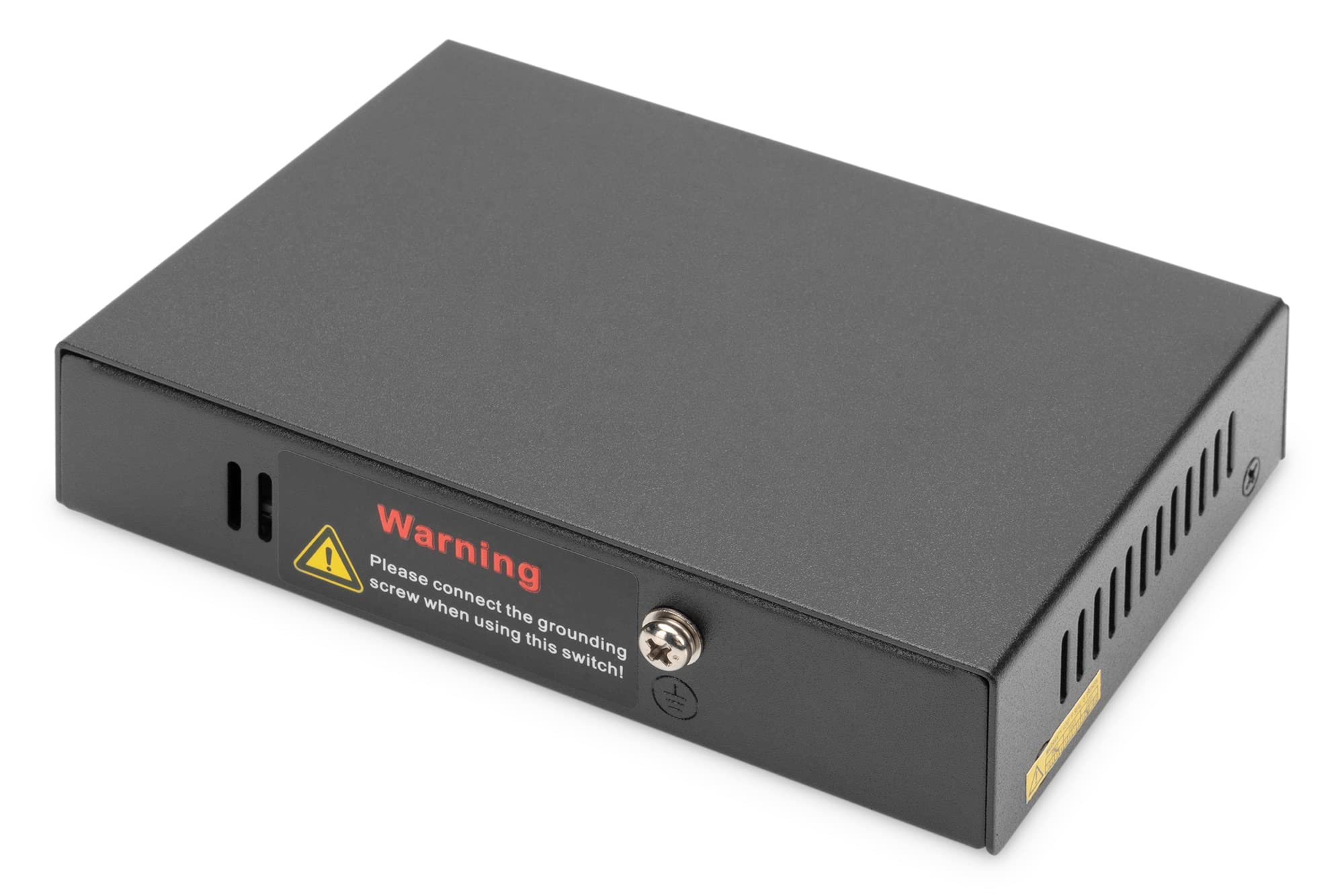 DIGITUS Extender 4-Port Gigabit PoE 802.3at 60W | 100m Reichweite – IEEE 802.3at – Kaskadierbar – Power over Cable – ohne Netzteil – Schwarz