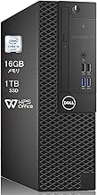 [Refurbished] DELL Desktop PC 3050 or 5050 or 7050 SFF/Win 11/Core i5-7500/16GB/512GB SSD/WIFI/Bluetooth/DVD/HDMI/WPS Office (Refurbished) (i5-7500/16G+1T)