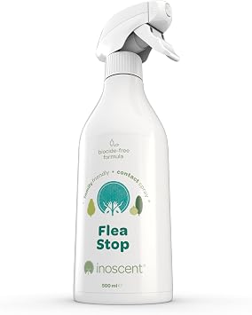 Flea Killer Spray for the Home 500ml For Cat & Dog Bedding, Carpets, Soft Furnishings & Hard Surfaces | Pet & Family Safe | Non-Toxic, Non-Staining. Eco Conscious Pest Control