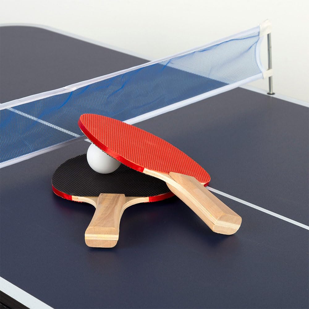 ColorBaby Mesa Multijuegos Plegable Billar y Ping Pong 120x61x73 cm Madera