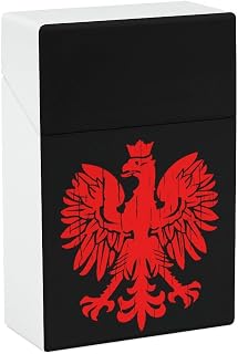 Polish Flag Eagle Plastic Cigarette Cases Portable Cigarette Box Cigar Boxes Pocket Cigarette Storage Containe
