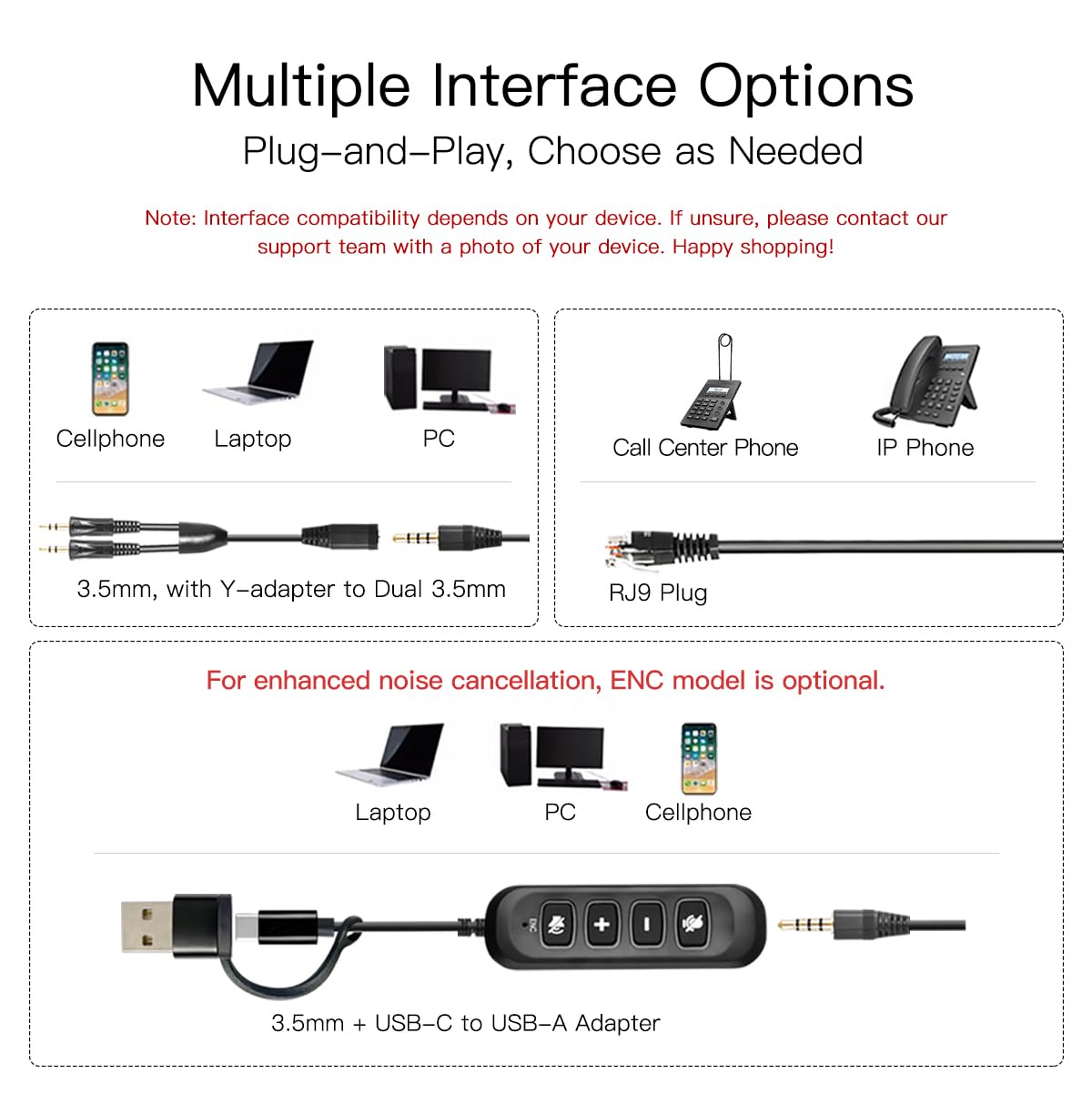 X1 Cuffie cablate per ufficio, cancellazione del rumore, cuffie per comunicazioni con microfono, design mono/doppio leggero per call center, reception, lavoro remoto e studenti