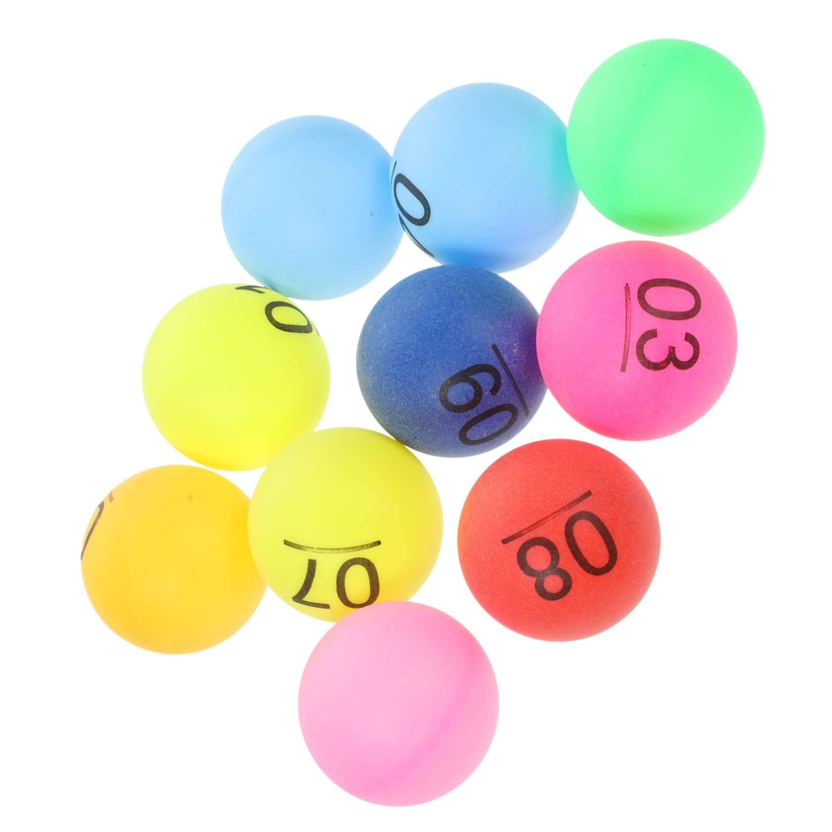 FAVOMOTO Number Balls 10pcs Party Balls Numbered Design Picking Balls for Party Reusable Pp Material
