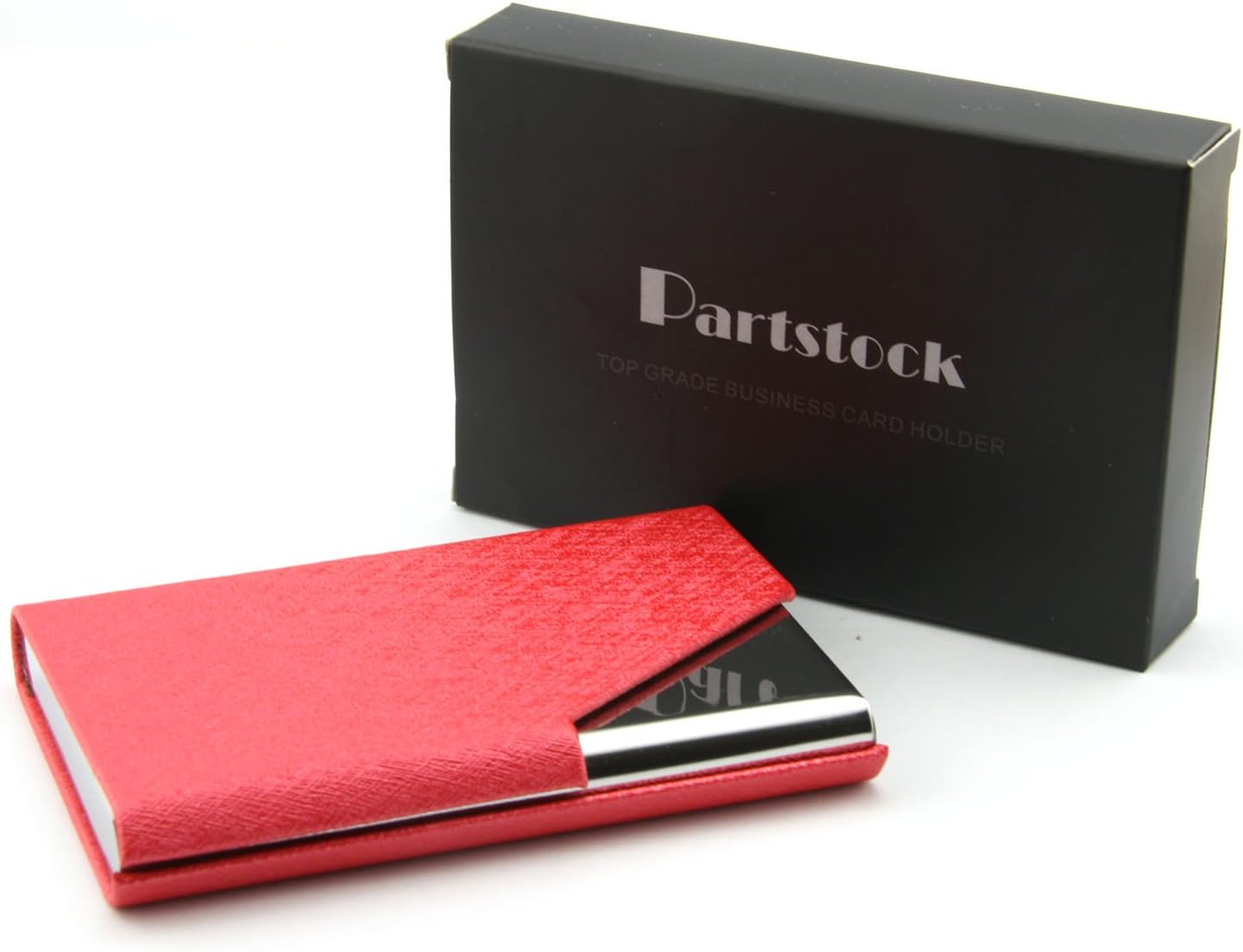 Partstock(TM) Ladys Cross Pattern PU Leather and Stainless